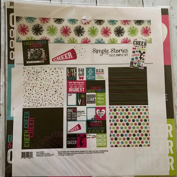 Simple Stories Cheerleading Scrapbook Kit - Picture 1 of 2